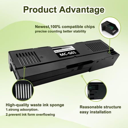 Canon MC-G01 için MC-G01 Bakım Kartuşu Canon Maxify GX6010 GX7020 GX6030 GX6030 GX7040 GX6050 GX7701 Yazıcı ile Uyumlu