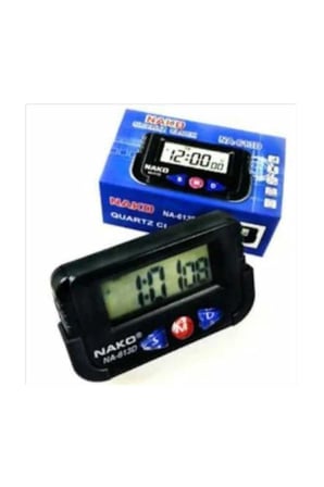 Mini Saat - Dijital Masa Saati - Araç Saati Alarm Kronometre - Mini Kenko