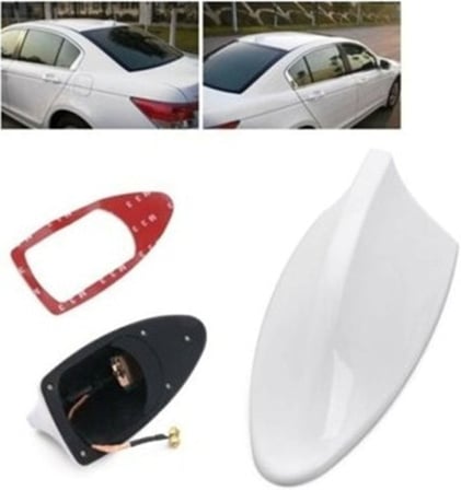 Fiat Egea ile Uyumlu Elektrikli Shark Köpek Balığı Anten, Beyaz Balina Tavan Anteni