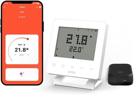 Akıllı Oda Termostatı Kablosuz Kombi Kontrolü v5 (Beyaz)