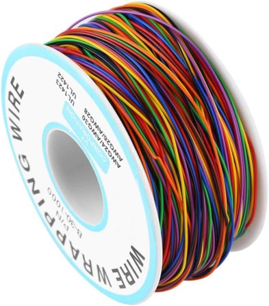 280 Metre 8 Renk 0.25mm Tel Kalınlığı 30awg Makara Atlama Kablosu