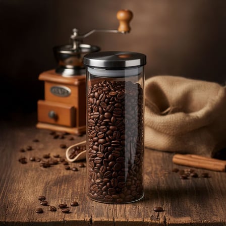 Deconox 800ML Vakumlu Metal Kapaklı Borosilikat Cam Kavanoz (8.5cm20cm) 1 Adet
