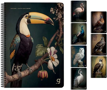 Exclusive Natura Karton Kapaklı Sp Defter 17X24 80 Yp Çizgili