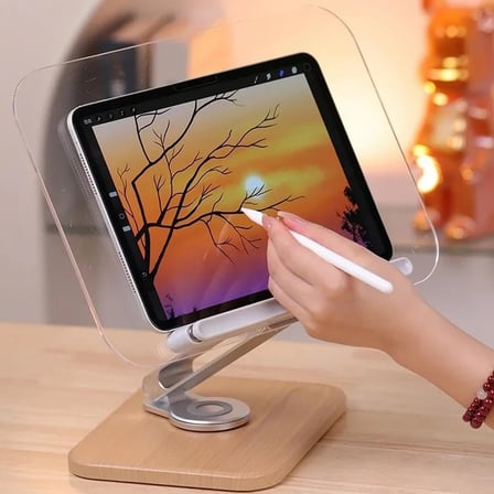 Profesyonel Kitap Okuma Tutucu Çalışma Sunum Standı ve Buzlu Plastik Malzeme Yüksekliği ve Açısı Ayarlanabilir Tablet Tutucu Olarak Kullanabilme A Kalite | RT80