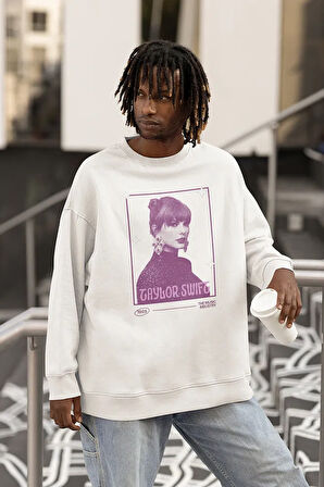 1989 Taylor Swift Şarkıcı Baskılı Unisex Oversize Sweatshirt