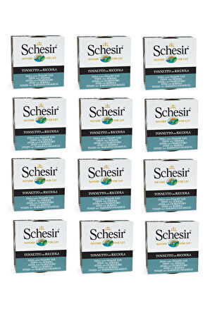 Schesir Ton & Sarı Kuyruk Kedi Konservesi 85 Gr. X 12 Adet