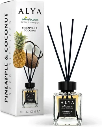 Nature's Scents Pineapple &amp; Coconut Bambu Çubuklu Oda Kokusu- Ananas &amp; Hindistan Cevizi Kokusu