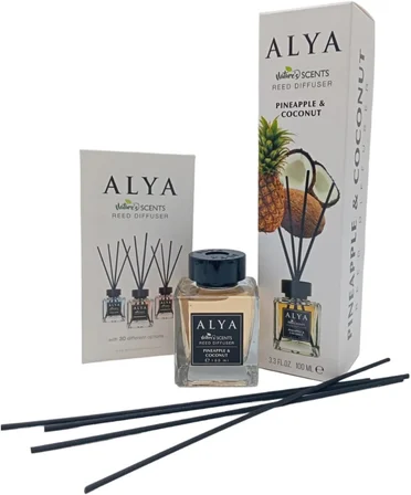 Nature's Scents Pineapple &amp; Coconut Bambu Çubuklu Oda Kokusu- Ananas &amp; Hindistan Cevizi Kokusu