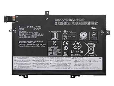 Lenovo ThinkPad L480 L580 01AV464 L17M3P53 Batarya Pil