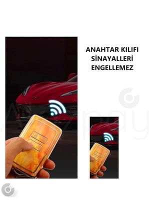 Renault Clio 5 Megane E-tech Austral Koleos Kadjar Captur Zoe Elektroliz TPU Anahtar Kılıfı Turuncu