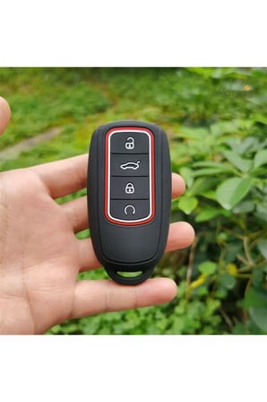 Chery Tiggo 8 Pro Max & Tiggo 7 Pro Max Avatgarde & Omoda 5 Pro Silikon Anahtar Kılıfı (SİYAH)