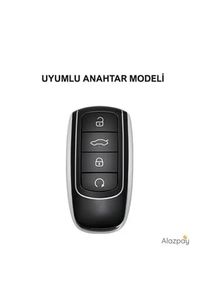 Chery Tiggo 8 Pro Max & Tiggo 7 Pro Max Avatgarde & Omoda 5 Pro Silikon Anahtar Kılıfı (SİYAH)