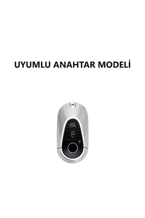 Mercedes Benz C E S Class C200 W206 W223 S400 S500 Maybach Deri Görünüm TPU Anahtar Kılıfı (Yeşil)