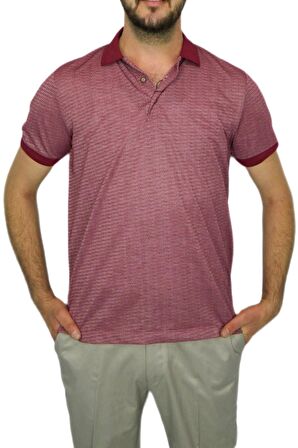 Erkek Polo Yaka Jakarlı T-sıhırt 2063 BGL-ST00533