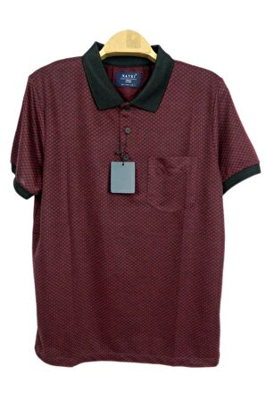 Erkek Polo Yaka Jakarlı Tişört BGL-ST00535