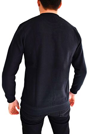 Erkek Sıfır Yaka Sweat Yaprak Desenli BGL-ST01705