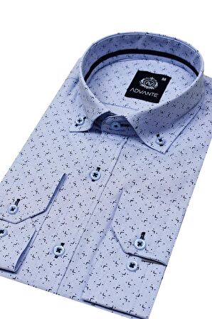 Erkek Uzun Kol Silim Fit Gömlek BGL-ST01713