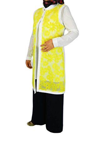 Kadın Krep Güpür İkili Tunik MSK-0262