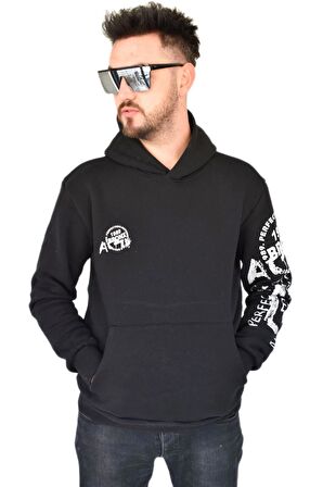 Erkek Oversize Kapüşonlu Sweatshirt 6738 BGL-ST02311