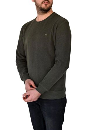 Erkek Büyük Beden Sıfır Yaka Sweatshirt 2268-BTL  BGL-ST02355