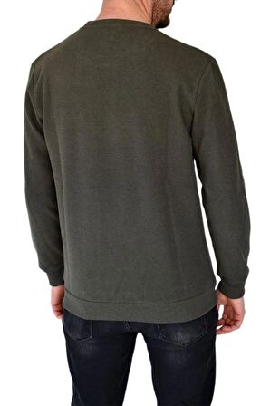 Erkek Büyük Beden Sıfır Yaka Sweatshirt 2268-BTL  BGL-ST02355