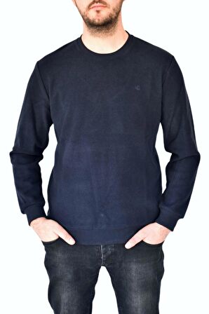 Erkek Büyük Beden Sıfır Yaka Sweatshirt 2268-BTL  BGL-ST02355