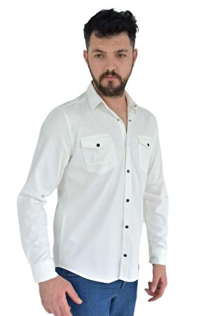 Erkek Spor Gömlek Silim Fit 9821 BGL-ST02720