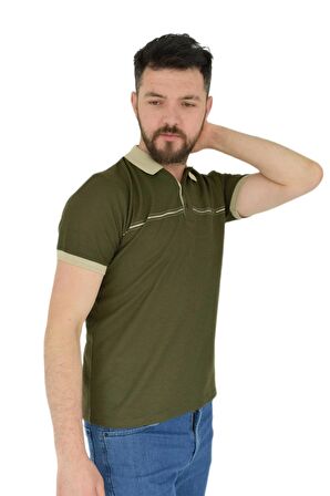 Erkek Polo Yaka Tişört Waffle 2369 BGL-ST02792