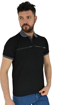 Erkek Polo Yaka Tişört Waffle 2369 BGL-ST02792