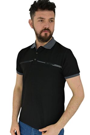 Erkek Polo Yaka Tişört Waffle 2369 BGL-ST02792