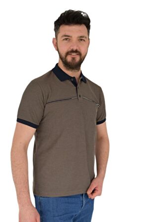 Erkek Polo Yaka Tişört Waffle 2369 BGL-ST02792