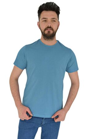 Erkek Sıfır Yaka Tişört Penye BGL-ST02799