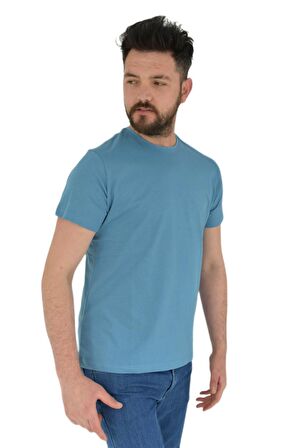 Erkek Sıfır Yaka Tişört Penye BGL-ST02799