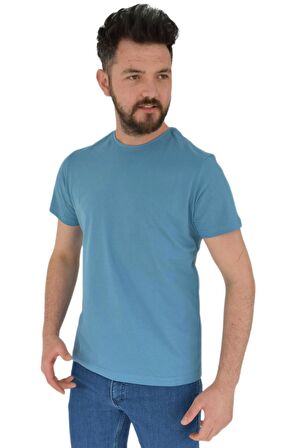 Erkek Sıfır Yaka Tişört Penye BGL-ST02799