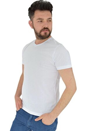 Erkek V Yaka Tişört Penye BGL-ST02801