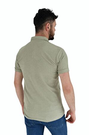 Erkek Polo Yaka Cepli Dügmeli Tişört 2374 BGL-ST02878