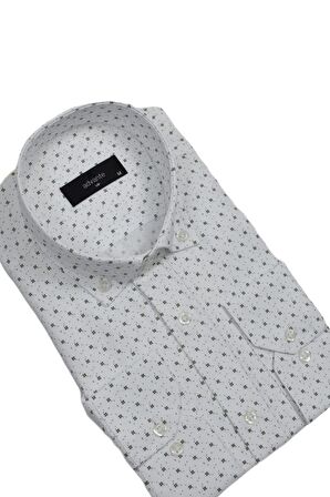 Erkek Puantiyeli Klasik Uzun Kol Gömlek BGL-ST02991