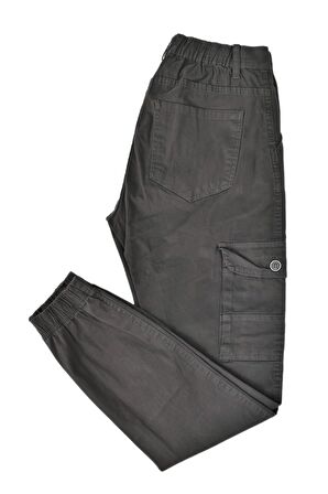 Erkek Paça Lastikli Kanvas Kargo Pantolon BGL-ST03045