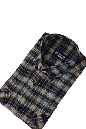 Erkek Pamuklu Kışlık Çift Cepli Kapaklı Gömlek BGL-ST03165