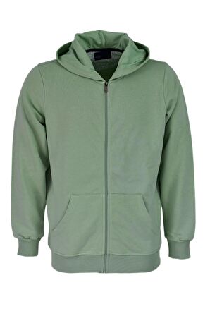 Erkek Spor Fermuarlı Kapüşonlu Sweat R6680 BGL-ST03169