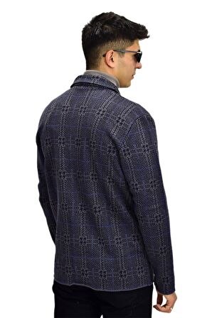 Erkek Spor Düğmeli Hırka R6430 BGL-ST03174