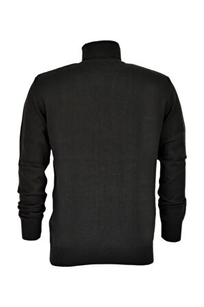 Erkek Spor Düz Balıkçı Yaka Kazak R21010 BGL-ST03179