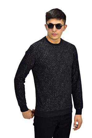 Erkek Spor Sıfır Yaka Sweatshirt R2264 BGL-ST03186