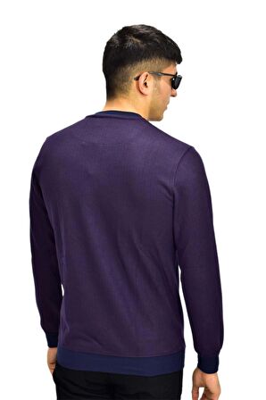 Erkek Spor Sıfır Yaka Sweatshirt R2270 BGL-ST03187