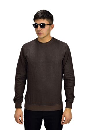 Erkek Spor Sıfır Yaka Sweatshirt R2270 BGL-ST03187