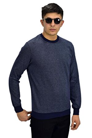 Erkek Spor Sıfır Yaka Sweatshirt R2270 BGL-ST03187