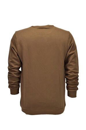 Erkek Baskılı Spor Sıfır Yaka Sweatshirt R2201 BGL-ST03191