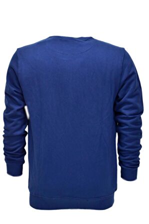 Erkek Baskılı Spor Sıfır Yaka Sweatshirt R2201 BGL-ST03191