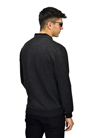 Erkek Polo Yaka Sweatshirt R2253 BGL-ST03200