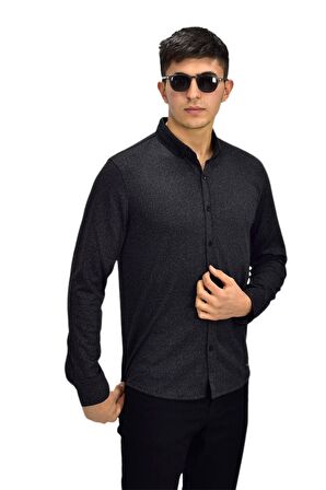 Erkek Spor Jakarlı Uzun Kol Gömlek R6510 BGL-ST03206